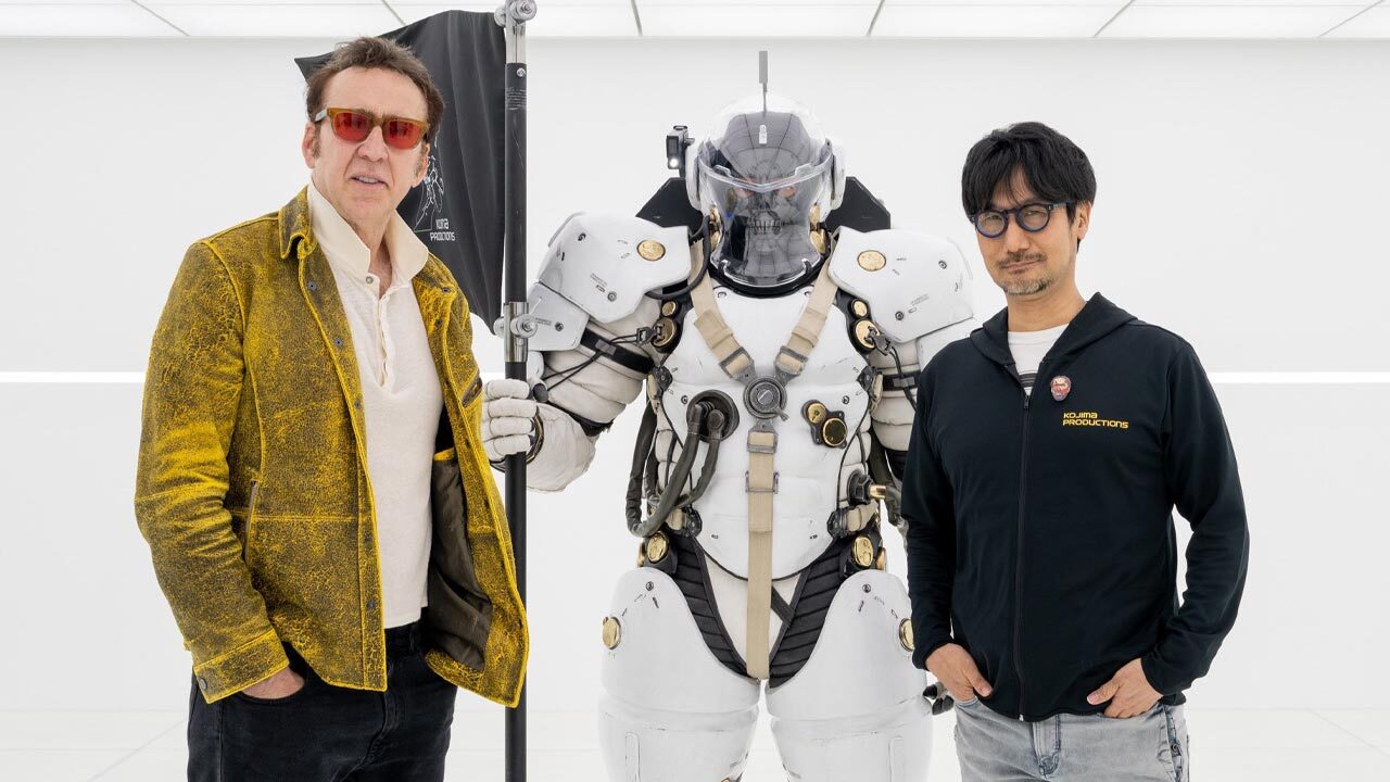 Yes, that's really Nicolas Cage next to Hideo Kojima.