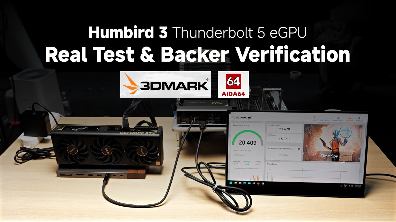 Humbird 3 Thunderbolt 5 eGPU – Real Test & Backer Verification - YouTube