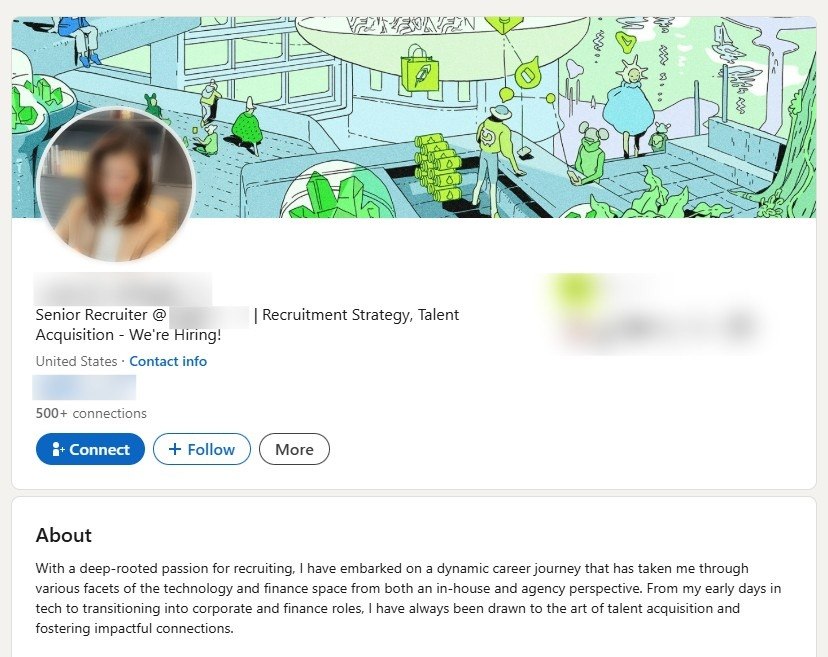 Fake LinkedIn profile