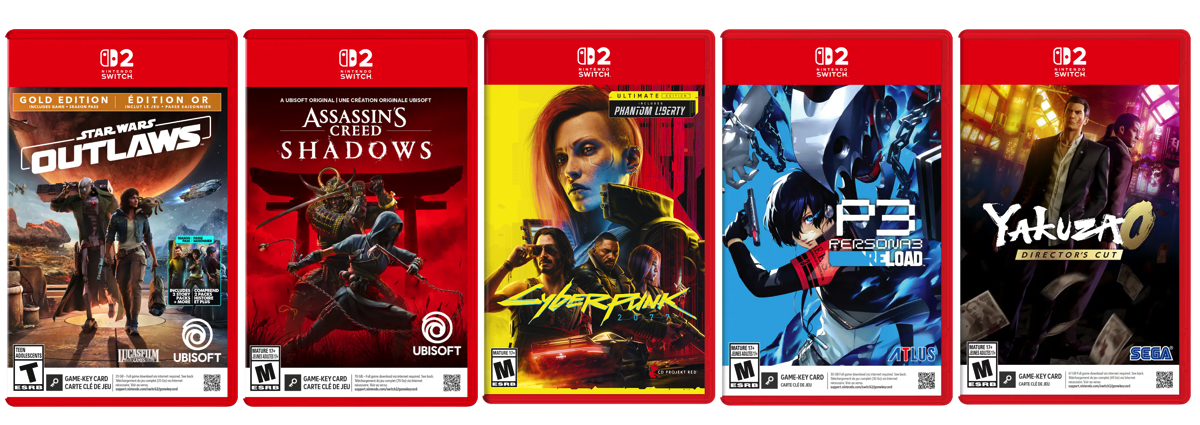 Discounted third-party Switch 2 games from big studios.