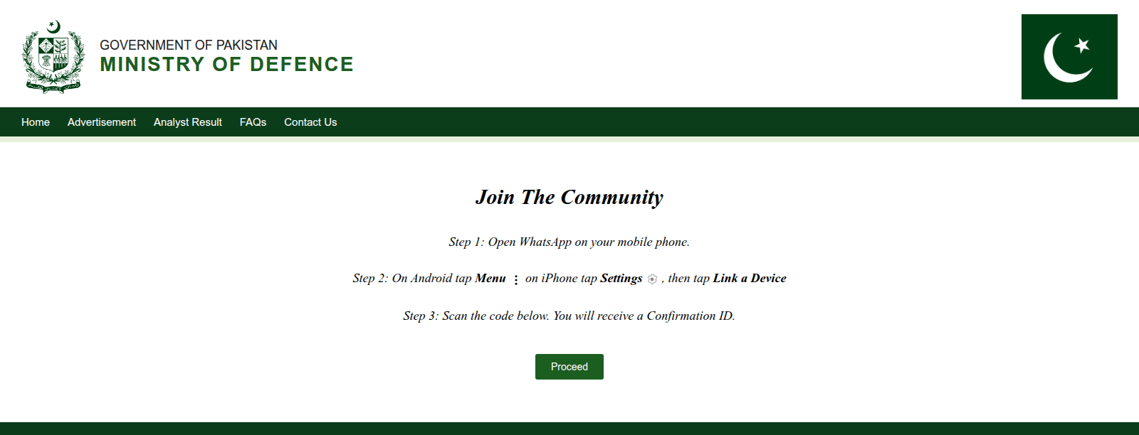 Figure 12. Lure to link mobile device to threat actor’s WhatsApp